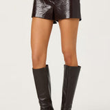 ASTR The Label Wynn Faux Leather Shorts