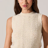 ASTR The Label Pernille Cable Knit Sweater Tank