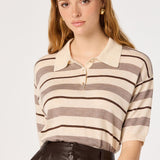 ASTR the Label Scottie Striped Knit Polo