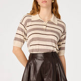 ASTR the Label Scottie Striped Knit Polo
