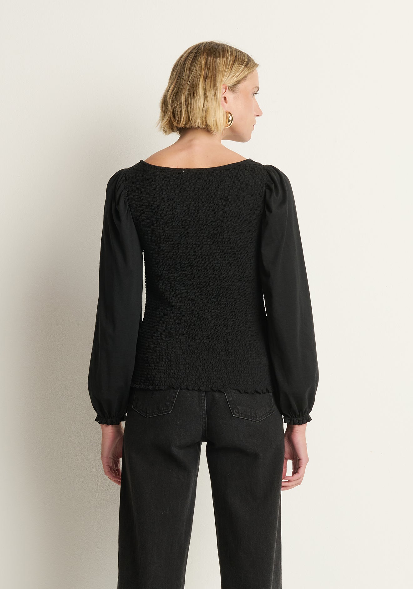 Aidan Smocked Blouse