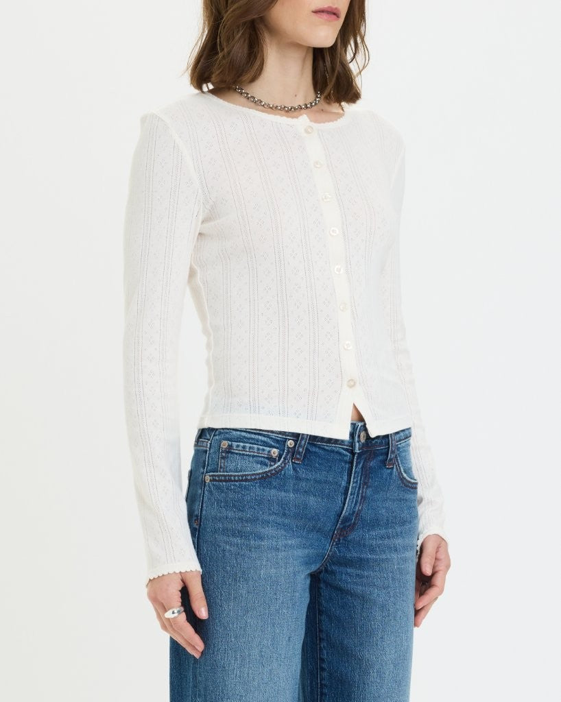 STARGAZER POINTELLE CARDIGAN