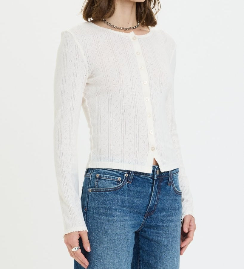 STARGAZER POINTELLE CARDIGAN