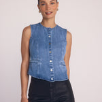 B2546-H89-642 - HIGH NECK FITTED VEST