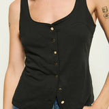 Nation LTD Brya Tank in Jet Black