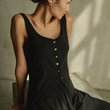 Nation LTD Brya Tank in Jet Black