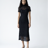 Black Lave Turtleneck Dress