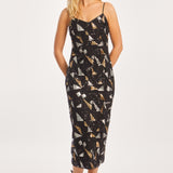 Caballero Collection Carlota Precious Metal Geo Sequin Dress