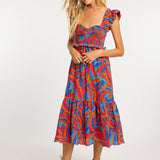 Caballero Collection Nyx Passion Palm Dress