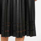 Alana Skirt in Black Vegan Leather