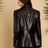 Kindra Jacket in Black Vegan Leather