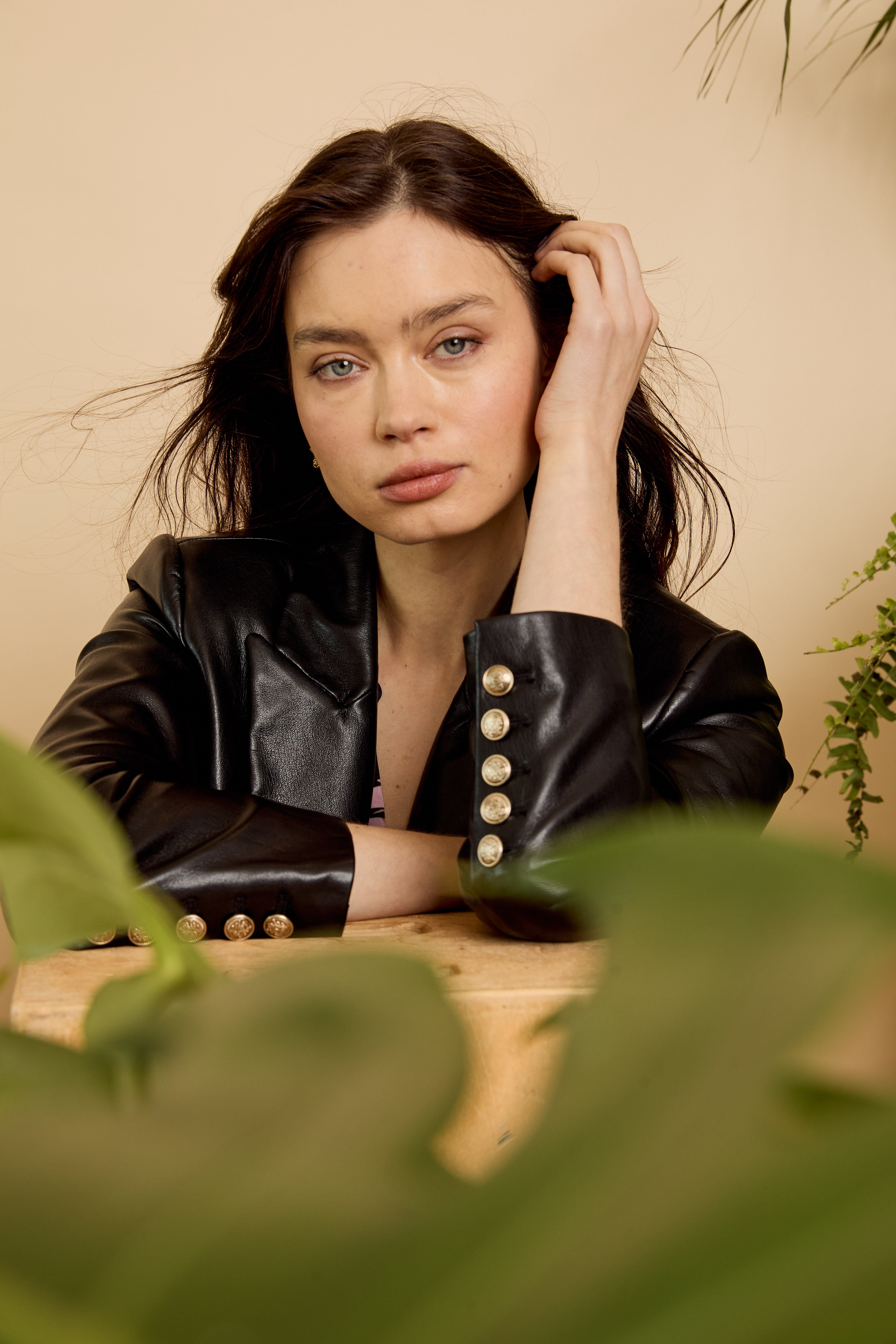 Kindra Jacket in Black Vegan Leather
