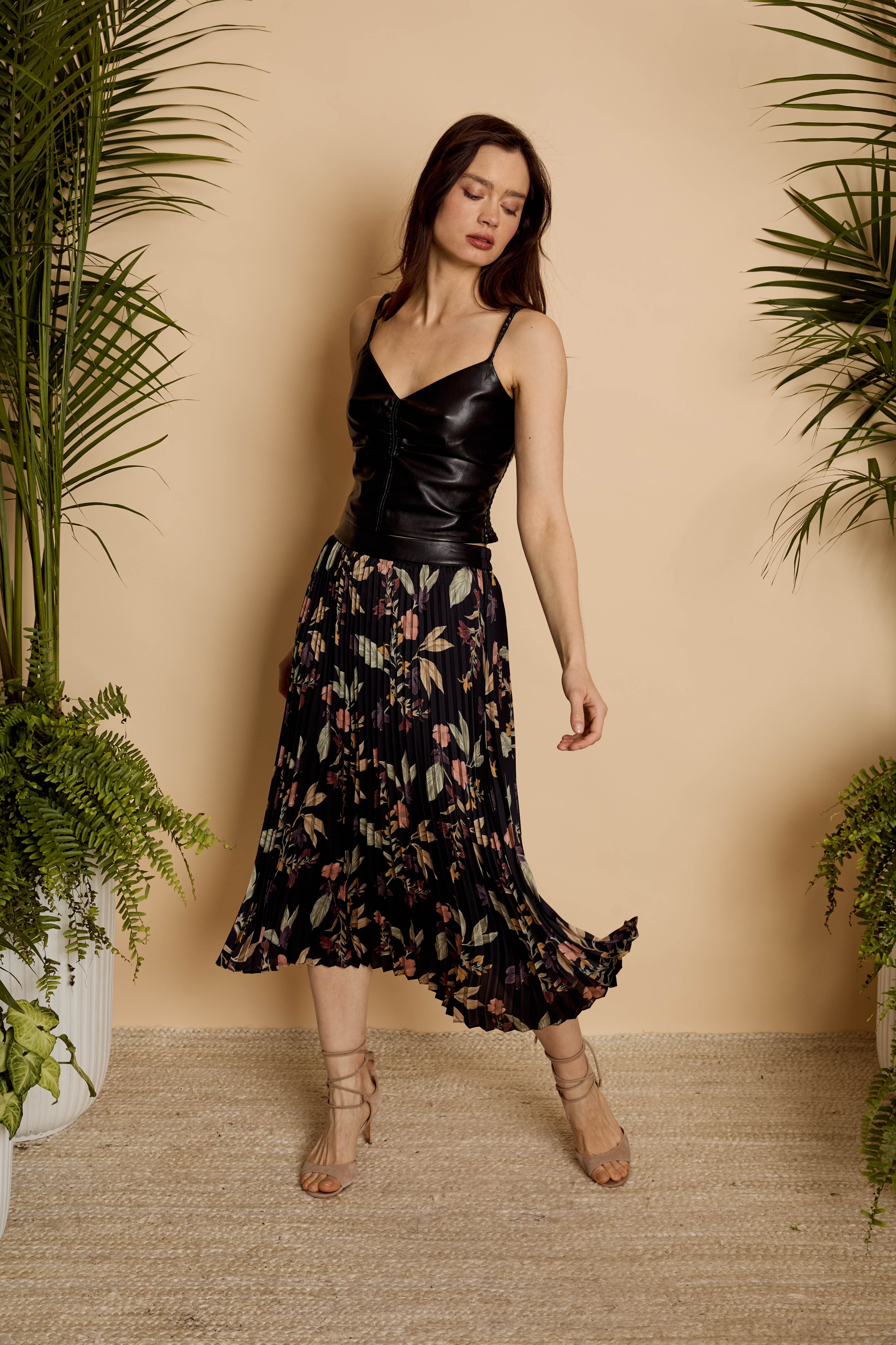 Mia Skirt in Sundown Floral