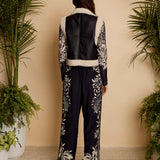 Cove Vest in Cream / Black