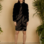 Abril Faux Fur Jacket in Black