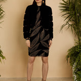 Abril Faux Fur Jacket in Black