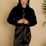 Abril Faux Fur Jacket in Black