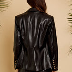 Kindra Jacket in Black Vegan Leather