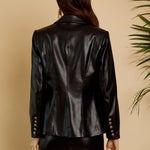 Kindra Jacket in Black Vegan Leather