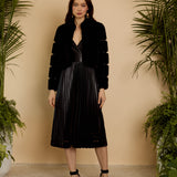 Abril Faux Fur Jacket in Black