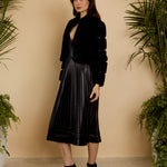 Abril Faux Fur Jacket in Black