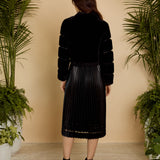Abril Faux Fur Jacket in Black