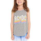 Chaser ACDC Logo Fade Shirttail Tank