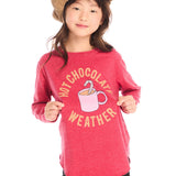 Chaser Hot Chocolate Weather Long Sleeve Tee