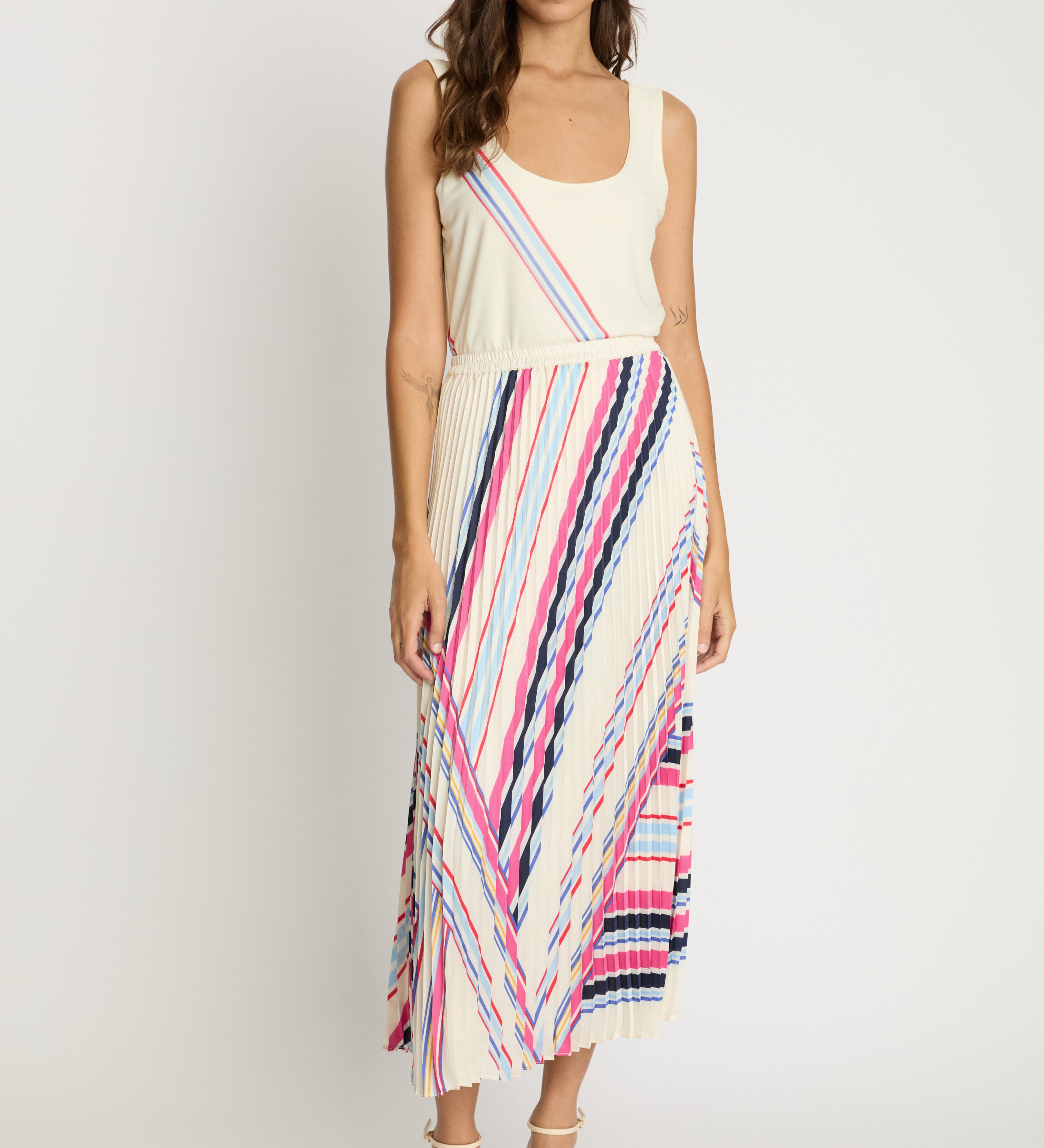 Lucille Skirt in Nova Stripe