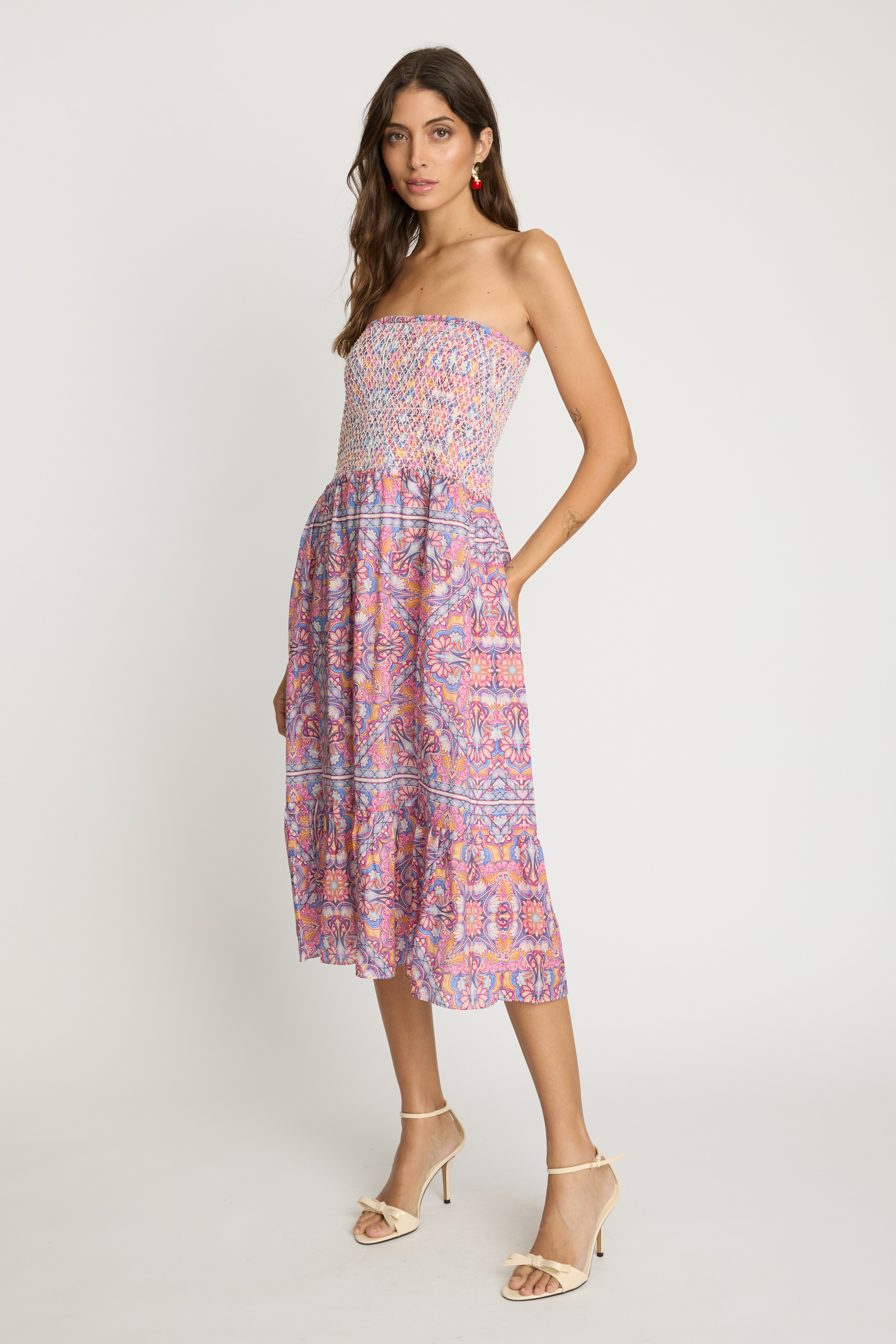 Chablis Skirt in Petal Tapestry
