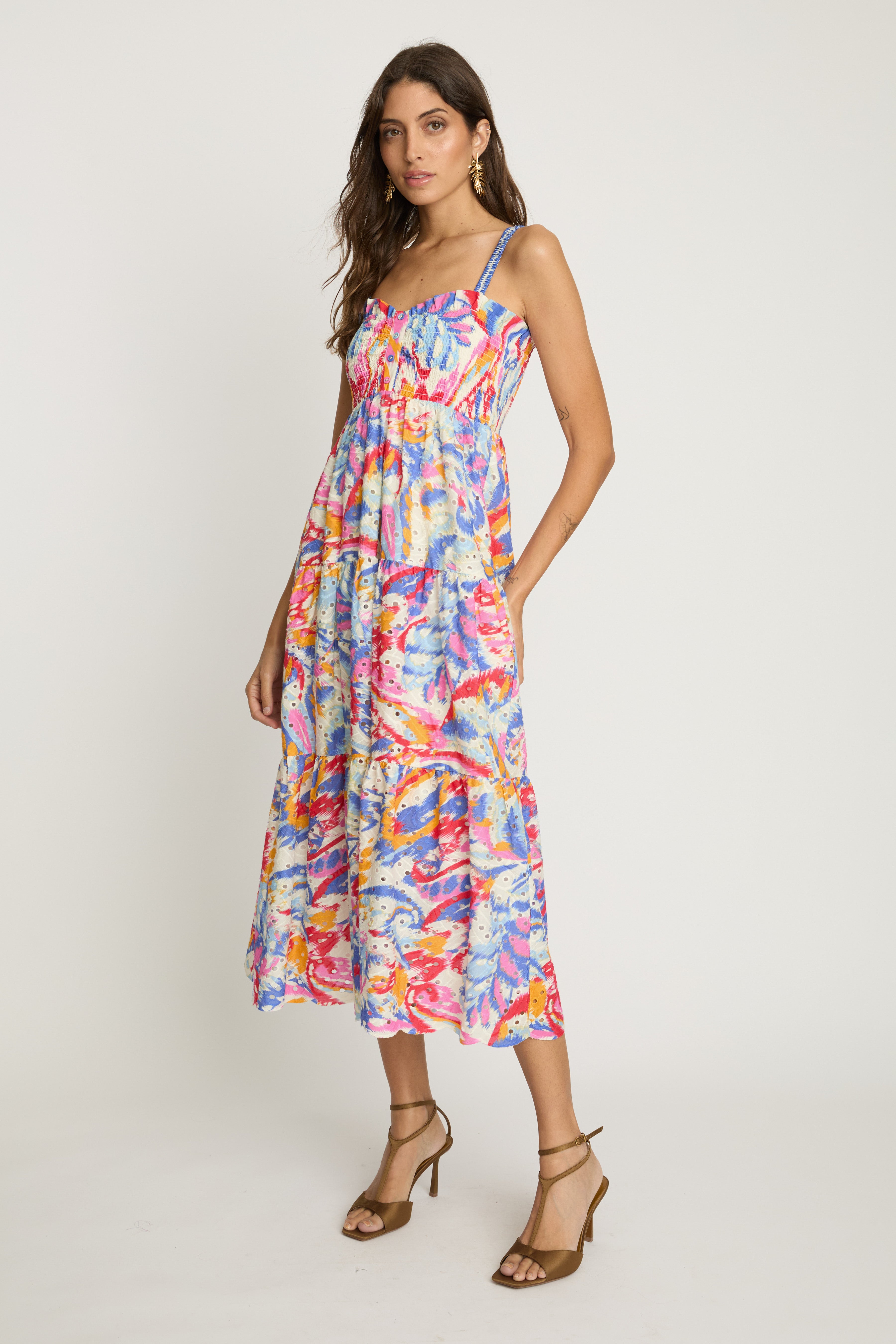 Kaya Dress in Vivid Garden