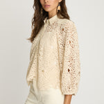 Juliette Top in Natural Lace