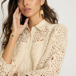 Juliette Top in Natural Lace