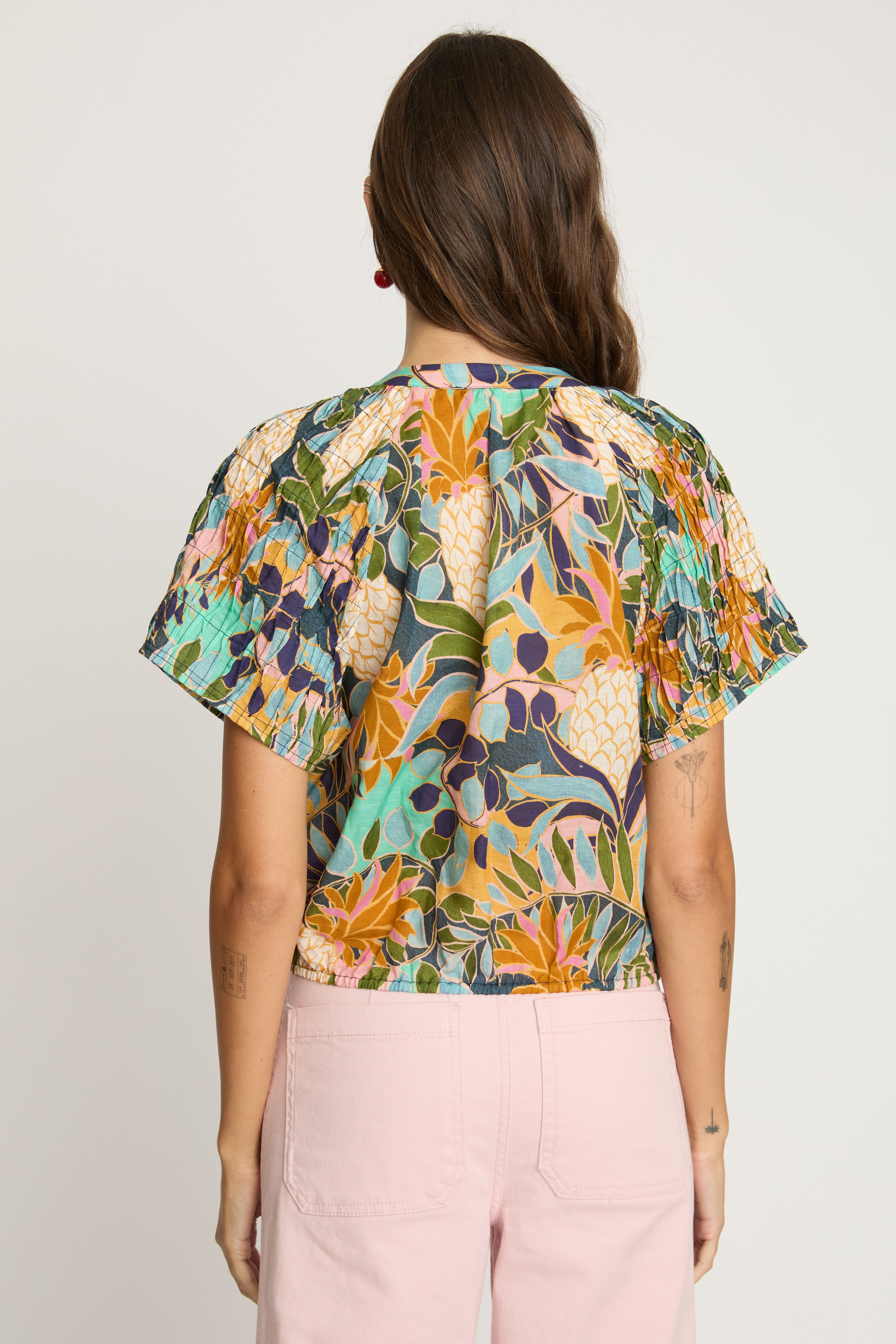 Zola Top in Baroque Pineapple