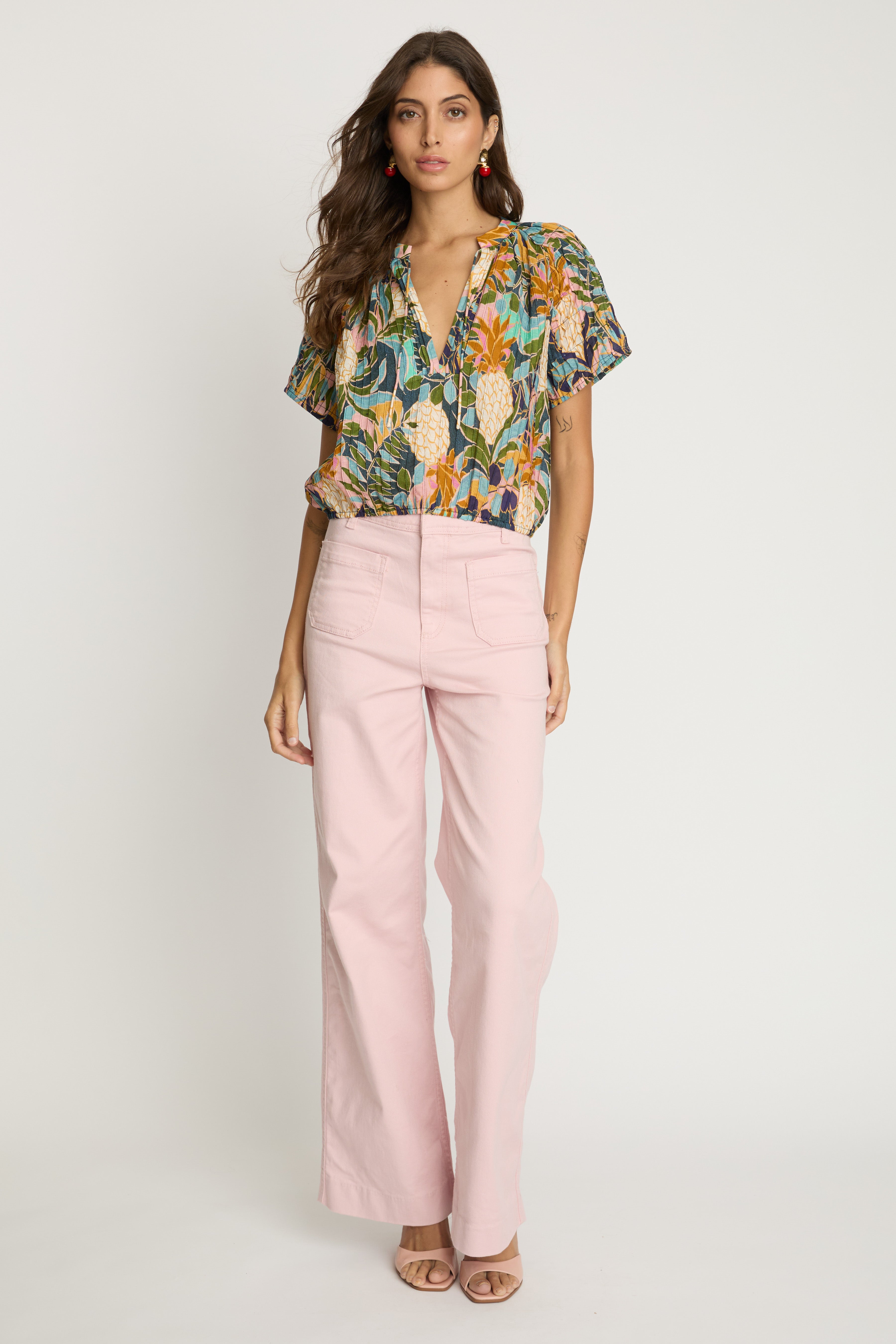Zola Top in Baroque Pineapple