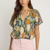 Zola Top in Baroque Pineapple