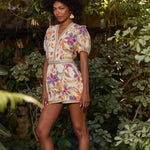 Dany Romper in Stitched Flower