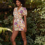 Dany Romper in Stitched Flower