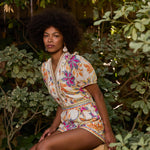 Dany Romper in Stitched Flower
