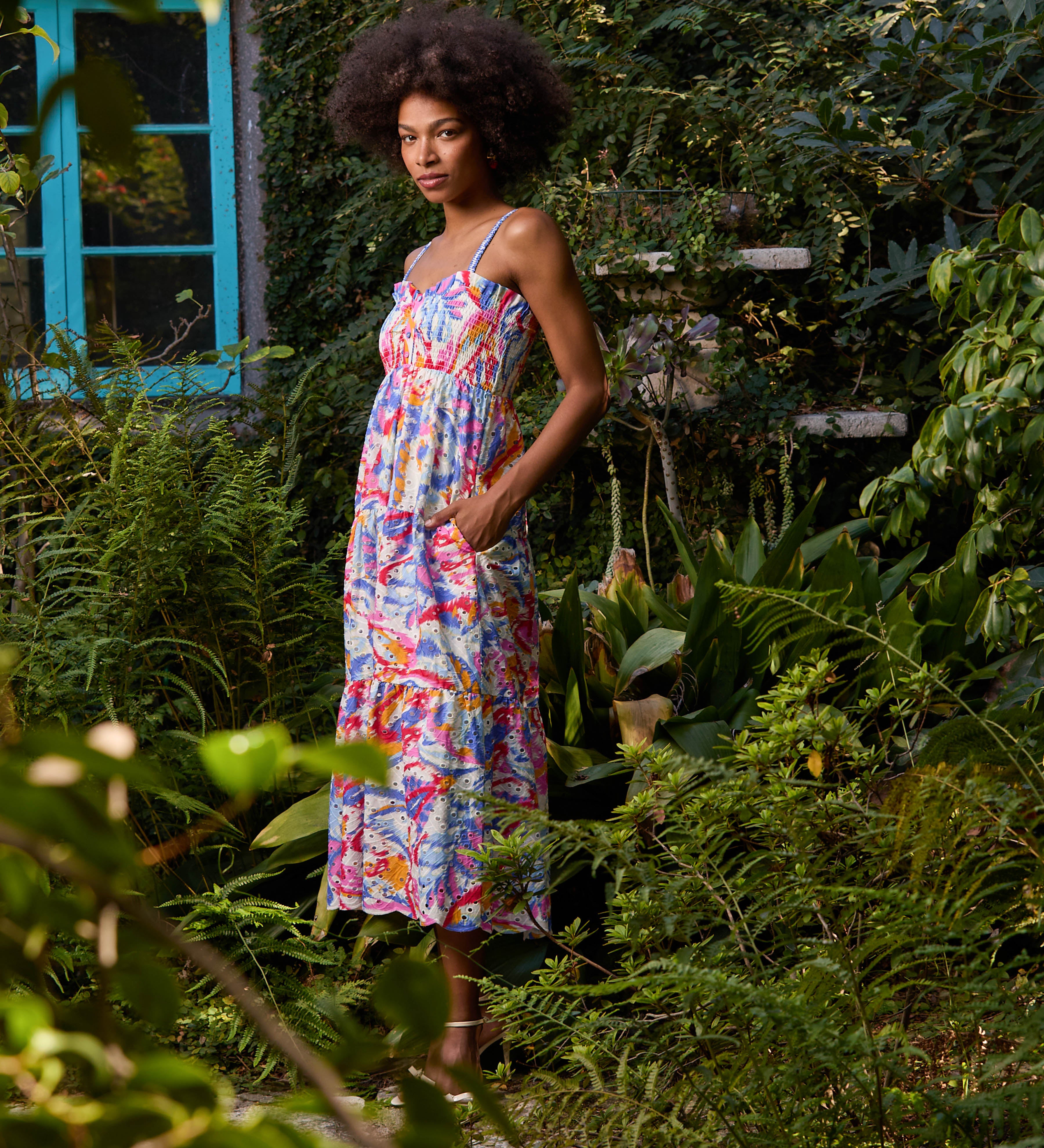 Kaya Dress in Vivid Garden