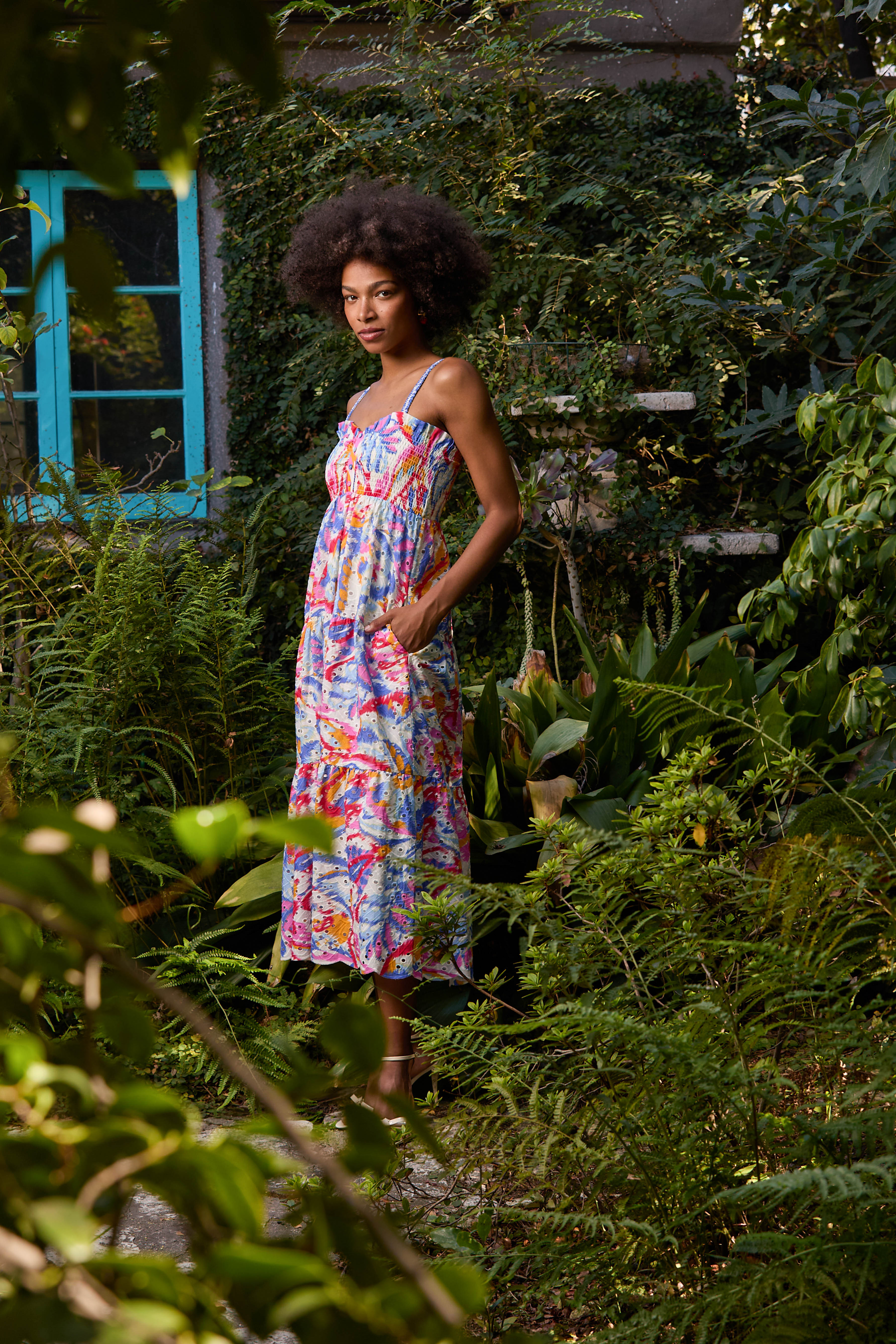 Kaya Dress in Vivid Garden