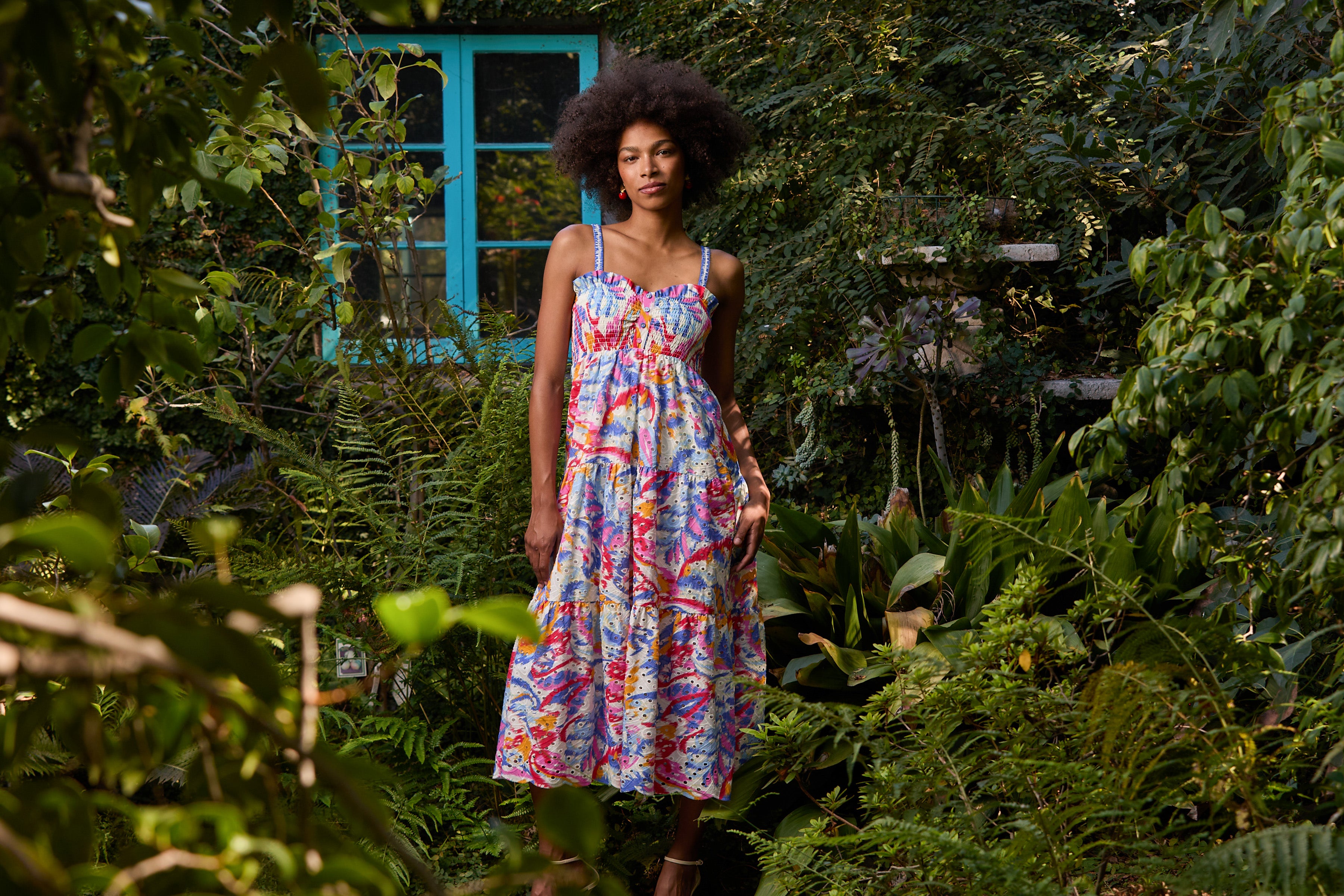 Kaya Dress in Vivid Garden