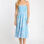 Chablis Skirt in Blue Ink & Bloom