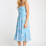 Chablis Skirt in Blue Ink & Bloom