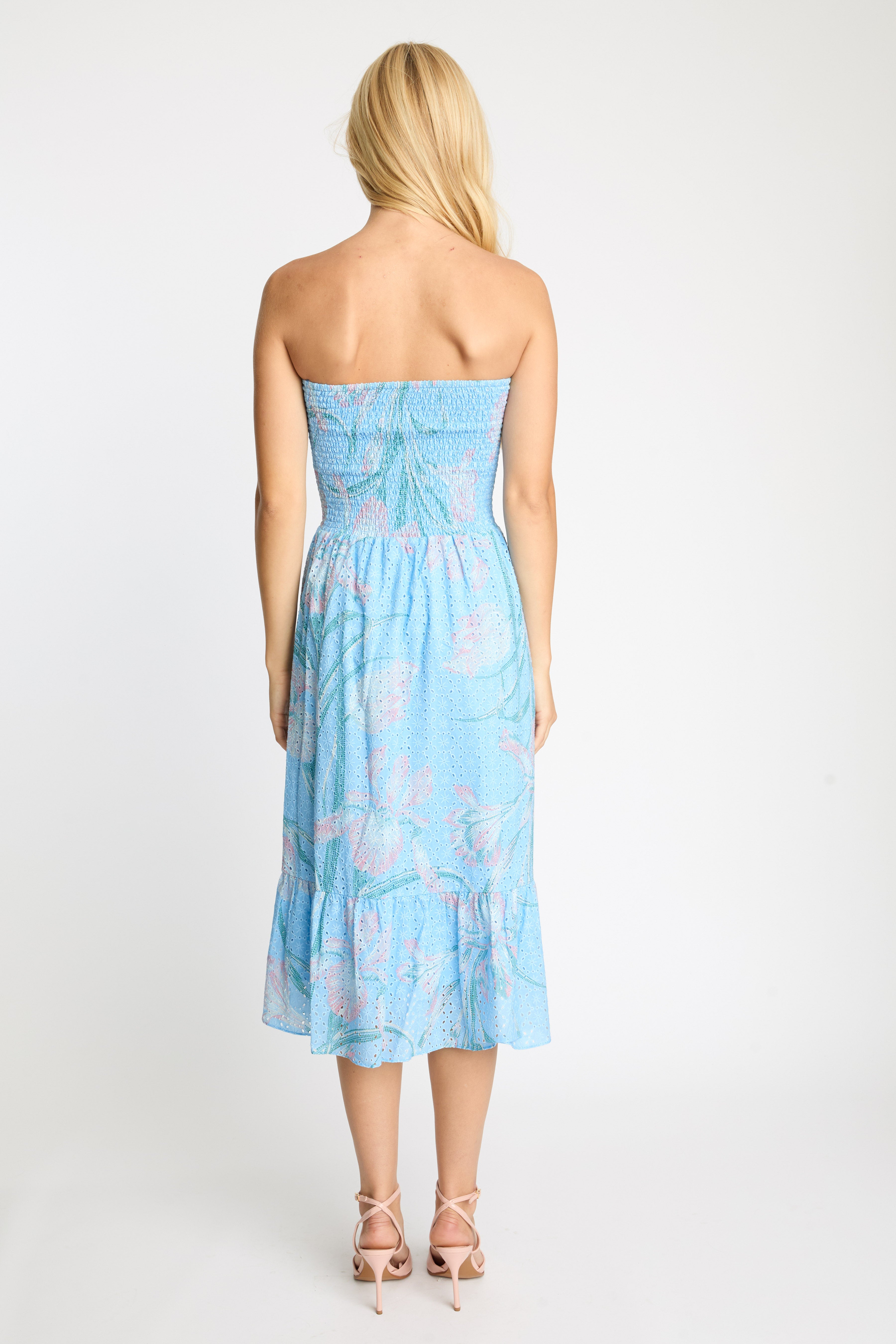 Chablis Skirt in Blue Ink & Bloom