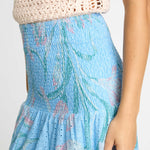 Chablis Skirt in Blue Ink & Bloom