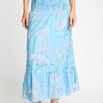 Chablis Skirt in Blue Ink & Bloom
