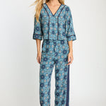 Mandolin Top in Midnight Medallion