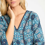Mandolin Top in Midnight Medallion