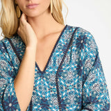 Mandolin Top in Midnight Medallion